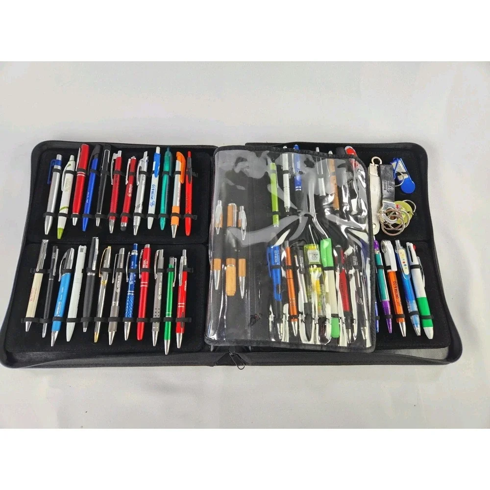 Salesmen sample zipper case Pens Spector & Co. Collection Marker USB Keychains‎